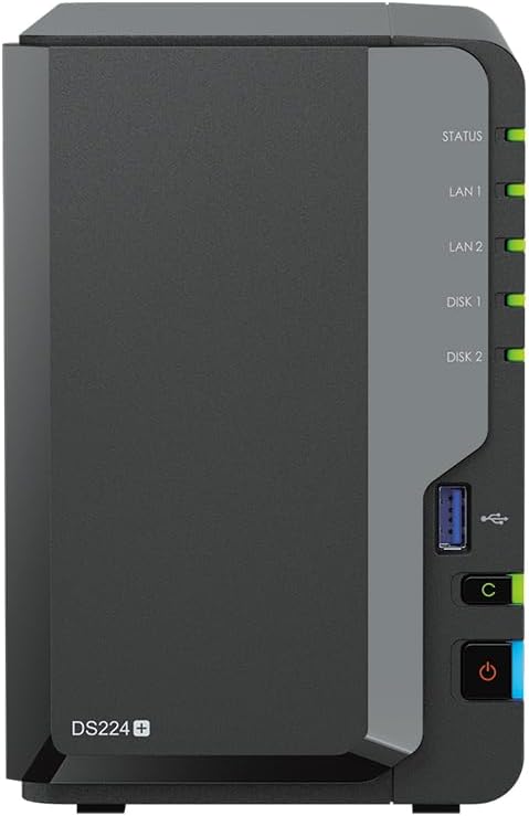 NAS SYNOLOGY DS224+ 2Go NAS 16To (2X 8To) WD Red+